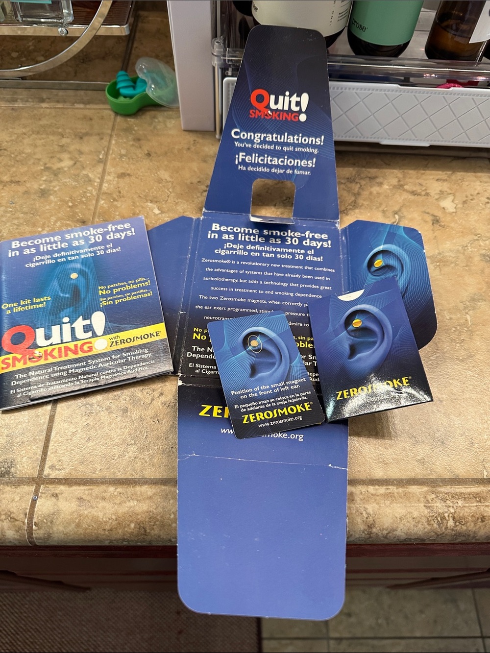 Quit Smoking Blue Ear Acupressure Pads - Quit Smoking Kit